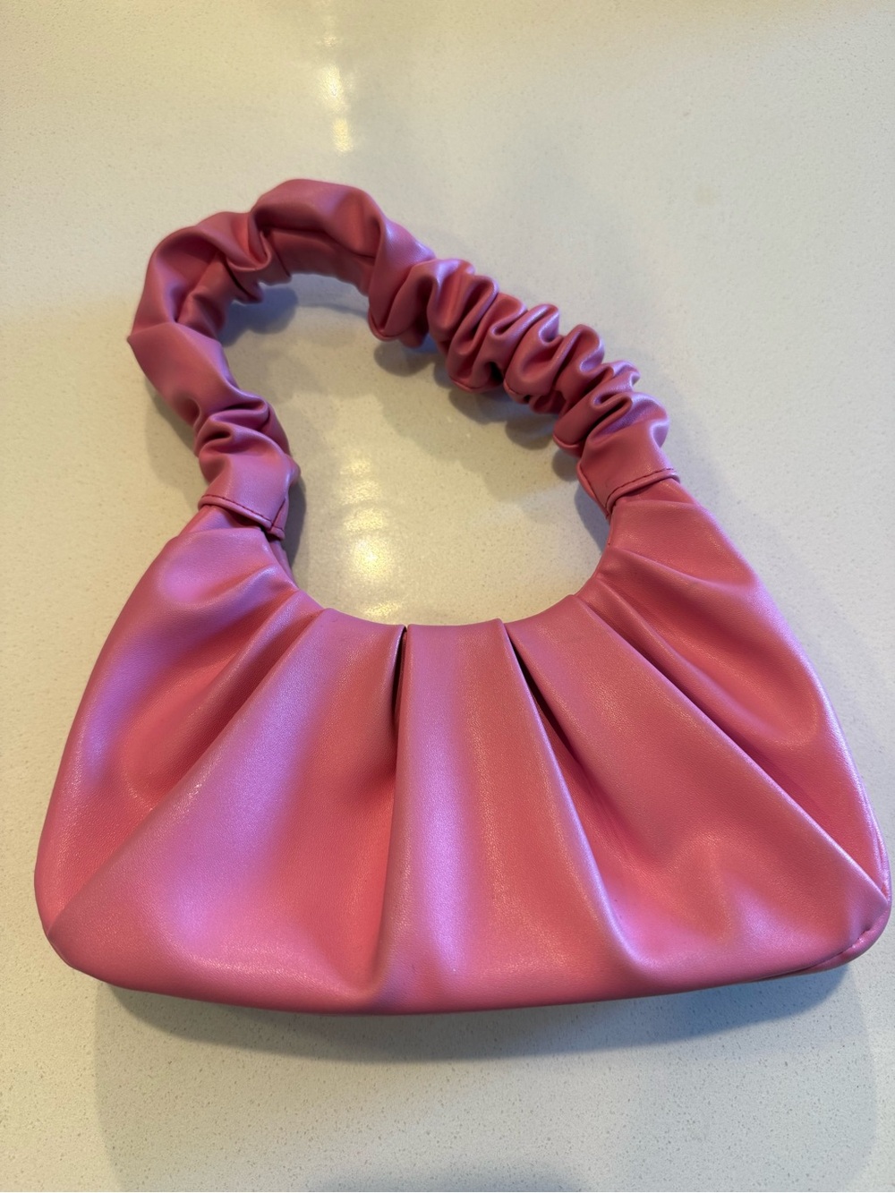 PrettyLittleThing Hot Pink Ruched Shoulder Bag